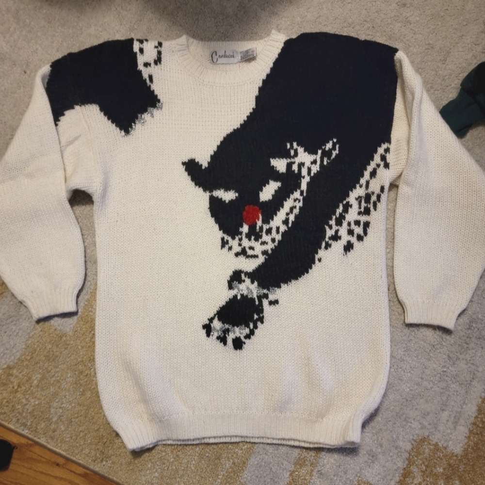 Vintage Carducci panther sweater